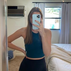 Buffbunny teal crop top